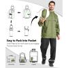 imageGEEK LIGHTING Mens Waterproof Hooded Rain Jacket Lightweight Raincoat for Outdoor Hiking Running TravelOrange With Bag