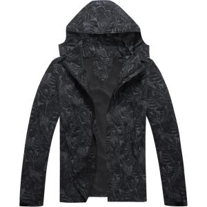 imageGEEK LIGHTING Rain Jackets for Men Waterproof Lightweight Rain Jacket With Hood Windbreaker Golf Running Fishing Raincoat