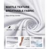 imageGEEK LIGHTING Mens Waffle Texture Polo Shirts Short Sleeve Casual TShirts Moisture Wicking Collared Golf Shirt with PocketWhite