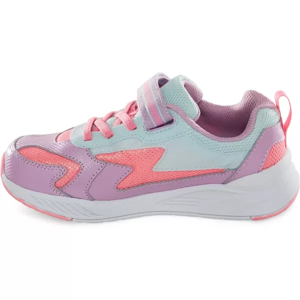 Stride Rite Unisex-Child Toddler and Little Kid Girls Lighted Cosmic Light-Up Sneaker
