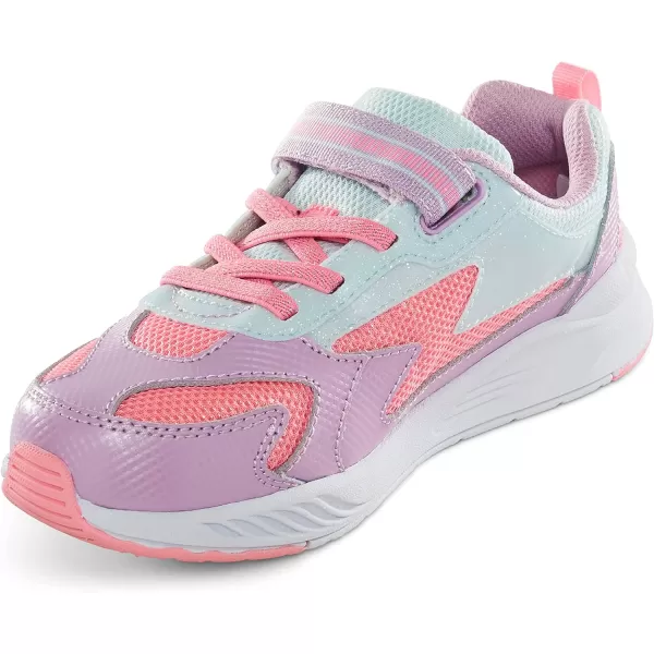 Stride Rite Unisex-Child Toddler and Little Kid Girls Lighted Cosmic Light-Up Sneaker
