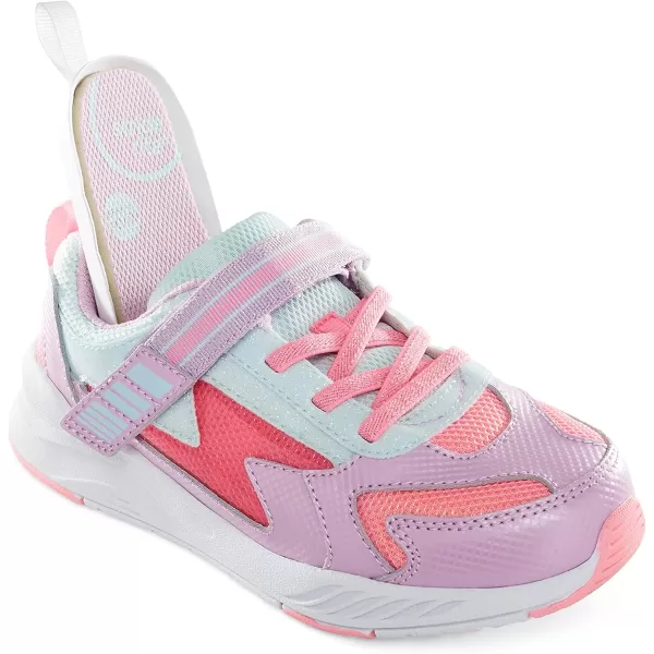 Stride Rite Unisex-Child Toddler and Little Kid Girls Lighted Cosmic Light-Up Sneaker