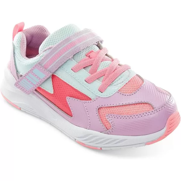 Stride Rite Unisex-Child Toddler and Little Kid Girls Lighted Cosmic Light-Up Sneaker