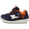 imageStride Rite UnisexBaby Sm Zips Runner SneakerNavyOrange