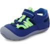 imageStride Rite UnisexChild Soft Motion Tobias First Walker ShoeBlueLime