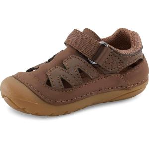 imageStride Rite UnisexBaby Sm Adam First Walker ShoeBrown
