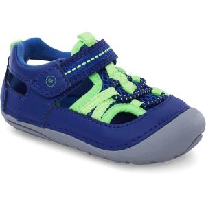 imageStride Rite UnisexChild Soft Motion Tobias First Walker ShoeBlueLime