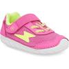 imageStride Rite UnisexBaby Soft Motion Zips Runner SneakerHot Pink