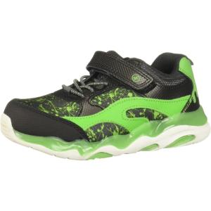 imageStride Rite UnisexChild Lighted Swirl SneakerBlackLime