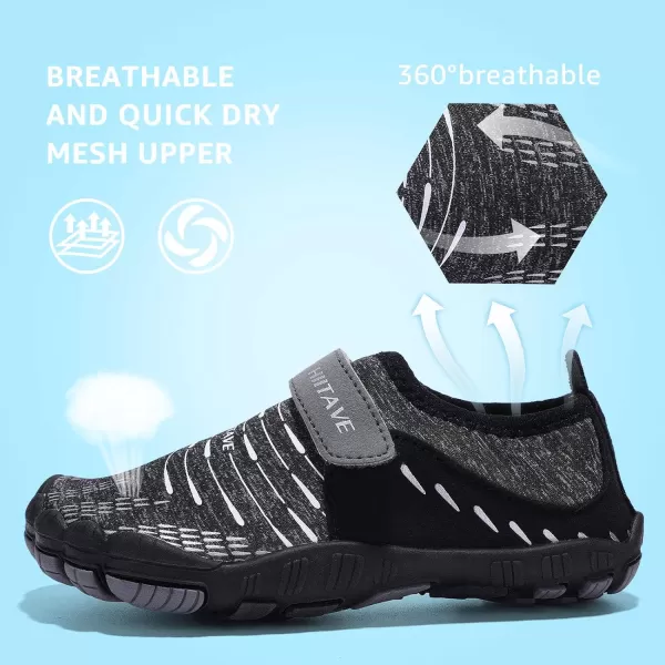 HIITAVE Boys &amp; Girls Water Shoes Quick Drying Sports Aqua Athletic Sneakers Lightweight Sport Shoes