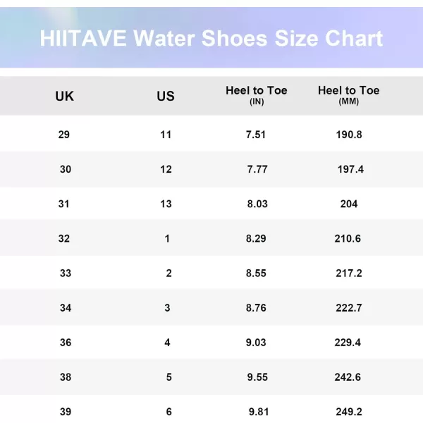 HIITAVE Boys &amp; Girls Water Shoes Quick Drying Sports Aqua Athletic Sneakers Lightweight Sport Shoes