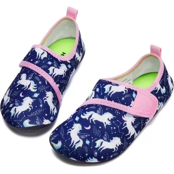 HIITAVE Kids Water Shoes Non-Slip Beach Swim Barefoot Quick Dry Aqua Pool Socks for Boys &amp; Girls Toddler