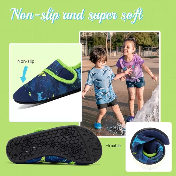 HIITAVE Kids Water Shoes Non-Slip Beach Swim Barefoot Quick Dry Aqua Pool Socks for Boys &amp; Girls Toddler