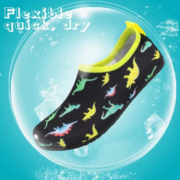 HIITAVE Kids Water Shoes Non-Slip Beach Swim Barefoot Quick Dry Aqua Pool Socks for Boys &amp; Girls Toddler