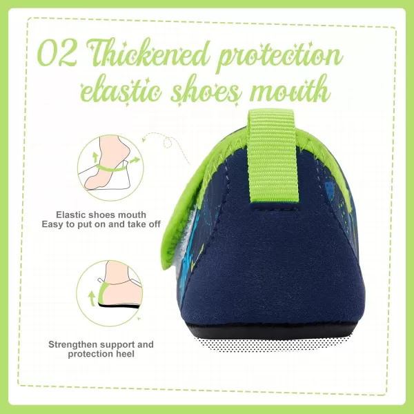 HIITAVE Kids Water Shoes Non-Slip Beach Swim Barefoot Quick Dry Aqua Pool Socks for Boys &amp; Girls Toddler
