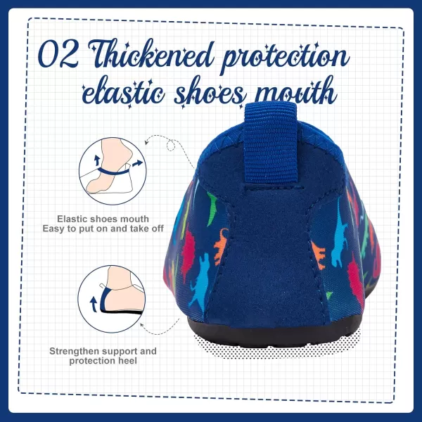 HIITAVE Kids Water Shoes Non-Slip Beach Swim Barefoot Quick Dry Aqua Pool Socks for Boys &amp; Girls Toddler