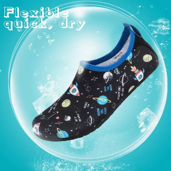 HIITAVE Kids Water Shoes Non-Slip Beach Swim Barefoot Quick Dry Aqua Pool Socks for Boys &amp; Girls Toddler