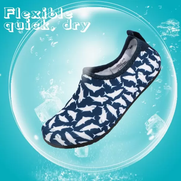 HIITAVE Kids Water Shoes Non-Slip Beach Swim Barefoot Quick Dry Aqua Pool Socks for Boys &amp; Girls Toddler