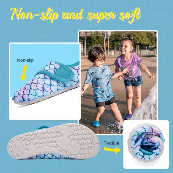 HIITAVE Kids Water Shoes Non-Slip Beach Swim Barefoot Quick Dry Aqua Pool Socks for Boys &amp; Girls Toddler