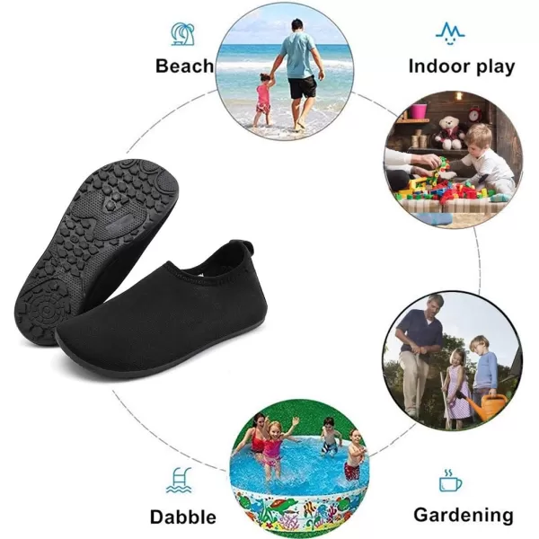 HIITAVE Kids Water Shoes Non-Slip Beach Swim Barefoot Quick Dry Aqua Pool Socks for Boys &amp; Girls Toddler