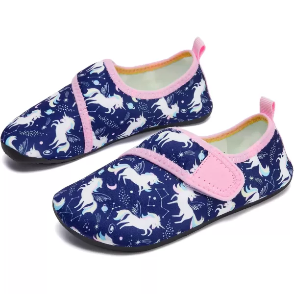 HIITAVE Kids Water Shoes Non-Slip Beach Swim Barefoot Quick Dry Aqua Pool Socks for Boys &amp; Girls Toddler