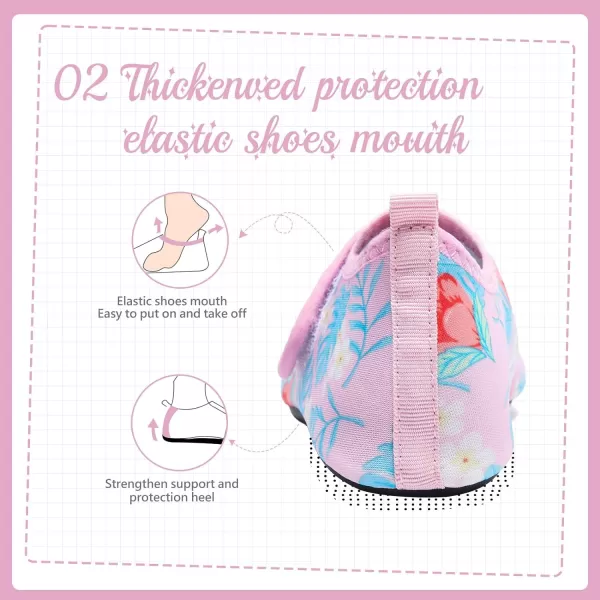 HIITAVE Kids Water Shoes Non-Slip Beach Swim Barefoot Quick Dry Aqua Pool Socks for Boys &amp; Girls Toddler