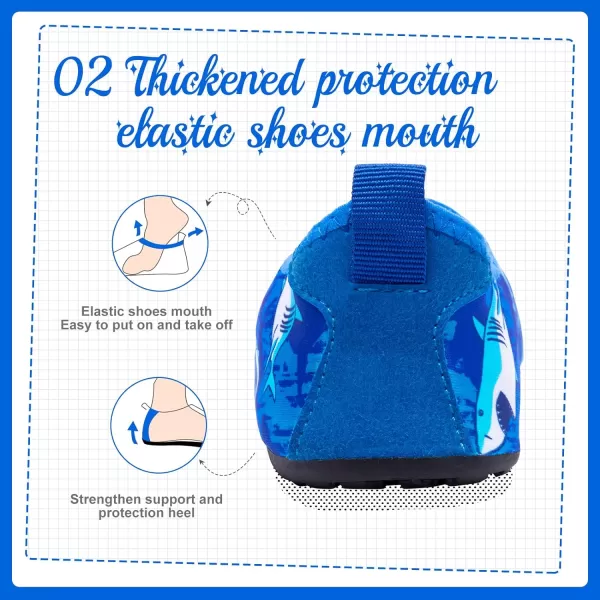 HIITAVE Kids Water Shoes Non-Slip Beach Swim Barefoot Quick Dry Aqua Pool Socks for Boys &amp; Girls Toddler
