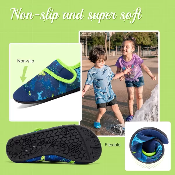 HIITAVE Kids Water Shoes Non-Slip Beach Swim Barefoot Quick Dry Aqua Pool Socks for Boys &amp; Girls Toddler