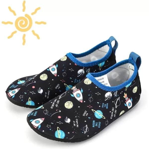 HIITAVE Kids Water Shoes Non-Slip Beach Swim Barefoot Quick Dry Aqua Pool Socks for Boys &amp; Girls Toddler