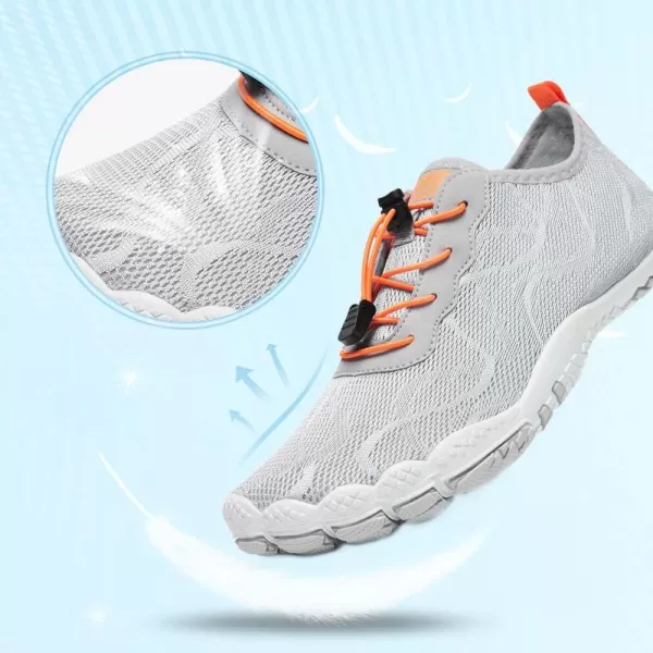 HIITAVE Men Barefoot Water Shoes Beach Aqua Socks Quick Dry for Outdoor Sport Hiking Swiming Surfing