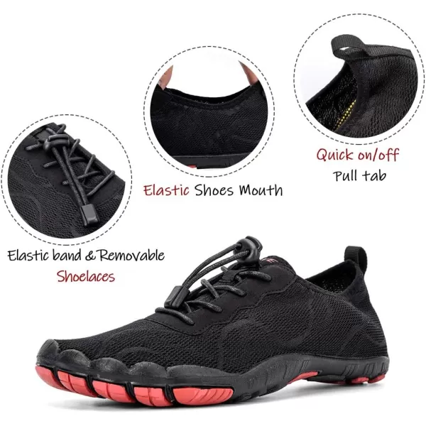 HIITAVE Men Barefoot Water Shoes Beach Aqua Socks Quick Dry for Outdoor Sport Hiking Swiming Surfing