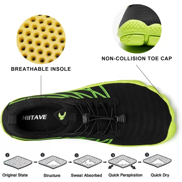 HIITAVE Men Barefoot Water Shoes Beach Aqua Socks Quick Dry for Outdoor Sport Hiking Swiming Surfing