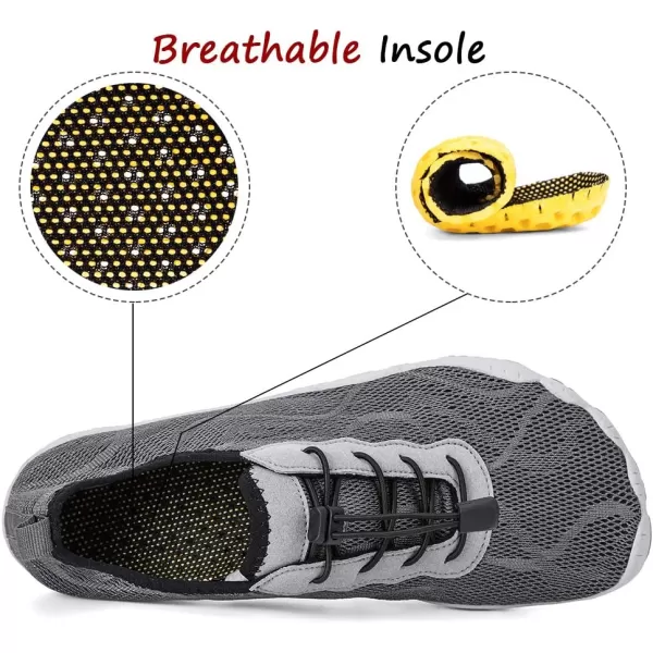 HIITAVE Men Barefoot Water Shoes Beach Aqua Socks Quick Dry for Outdoor Sport Hiking Swiming Surfing