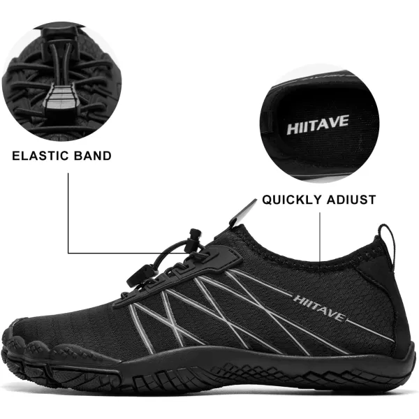 HIITAVE Men Barefoot Water Shoes Beach Aqua Socks Quick Dry for Outdoor Sport Hiking Swiming Surfing