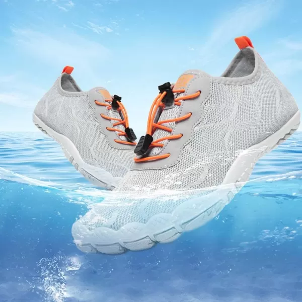 HIITAVE Men Barefoot Water Shoes Beach Aqua Socks Quick Dry for Outdoor Sport Hiking Swiming Surfing
