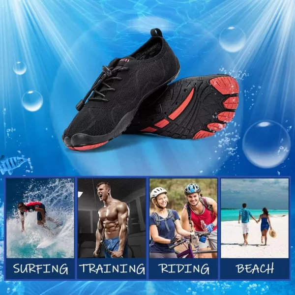 HIITAVE Men Barefoot Water Shoes Beach Aqua Socks Quick Dry for Outdoor Sport Hiking Swiming Surfing