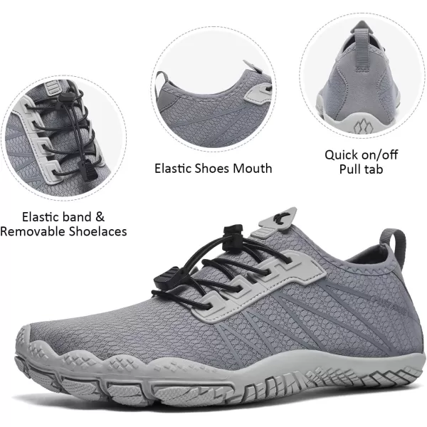 HIITAVE Men Barefoot Water Shoes Beach Aqua Socks Quick Dry for Outdoor Sport Hiking Swiming Surfing