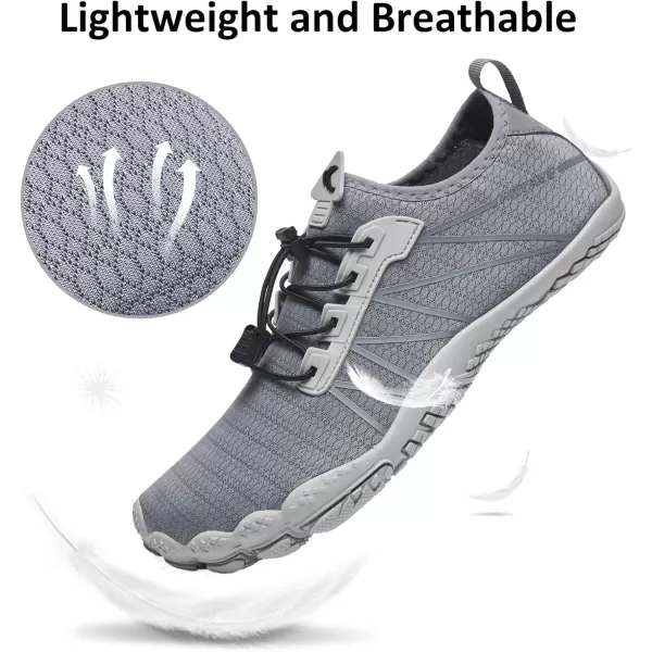 HIITAVE Men Barefoot Water Shoes Beach Aqua Socks Quick Dry for Outdoor Sport Hiking Swiming Surfing