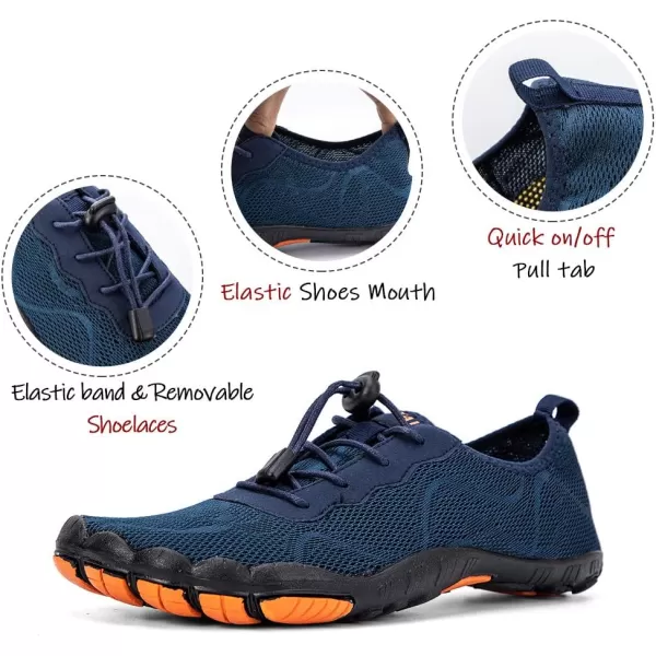 HIITAVE Men Barefoot Water Shoes Beach Aqua Socks Quick Dry for Outdoor Sport Hiking Swiming Surfing
