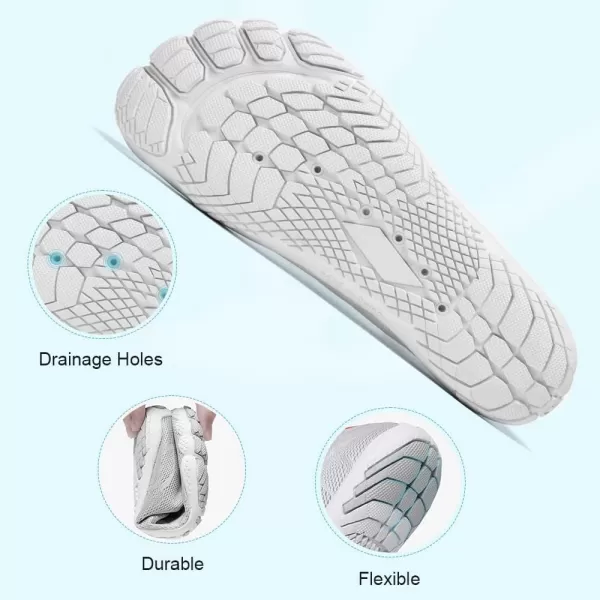 HIITAVE Men Barefoot Water Shoes Beach Aqua Socks Quick Dry for Outdoor Sport Hiking Swiming Surfing