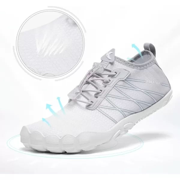 HIITAVE Water Shoes Non Slip Aqua Shoes Barefoot Quick Dry Lightweight with Beach River Swim Pool for Men Women Gradient Color…