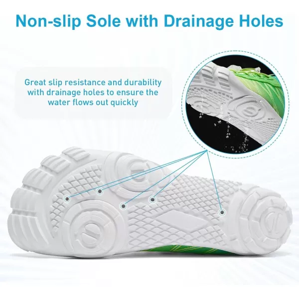 HIITAVE Water Shoes Non Slip Aqua Shoes Barefoot Quick Dry Lightweight with Beach River Swim Pool for Men Women Gradient Color…