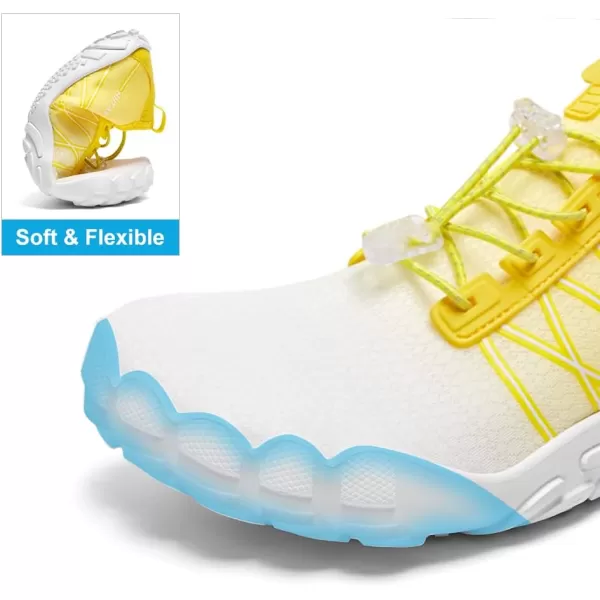 HIITAVE Water Shoes Non Slip Aqua Shoes Barefoot Quick Dry Lightweight with Beach River Swim Pool for Men Women Gradient Color…