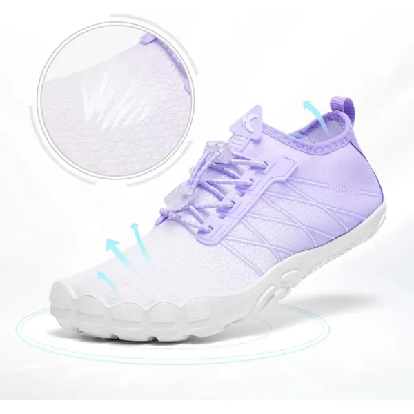 HIITAVE Water Shoes Non Slip Aqua Shoes Barefoot Quick Dry Lightweight with Beach River Swim Pool for Men Women Gradient Color…