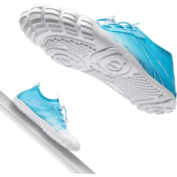 HIITAVE Water Shoes Non Slip Aqua Shoes Barefoot Quick Dry Lightweight with Beach River Swim Pool for Men Women Gradient Color…
