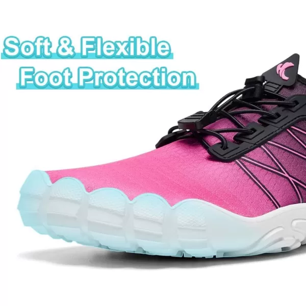 HIITAVE Water Shoes Non Slip Aqua Shoes Barefoot Quick Dry Lightweight with Beach River Swim Pool for Men Women Gradient Color…