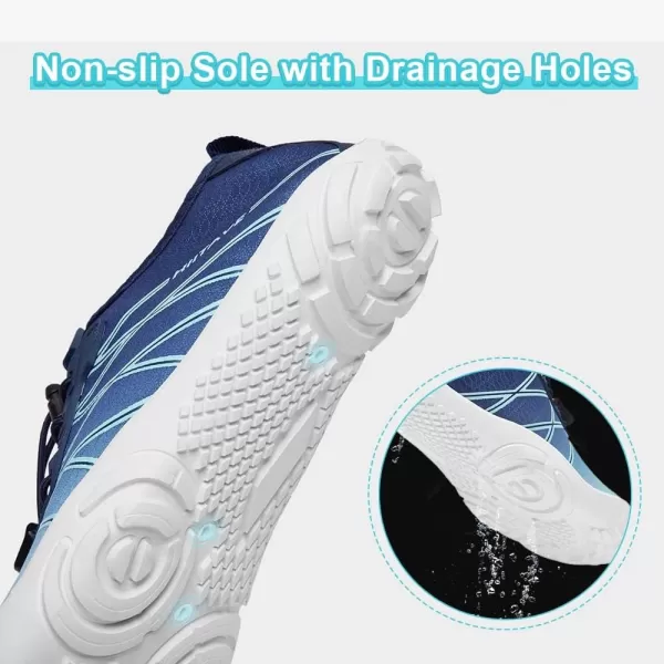 HIITAVE Water Shoes Non Slip Aqua Shoes Barefoot Quick Dry Lightweight with Beach River Swim Pool for Men Women Gradient Color…
