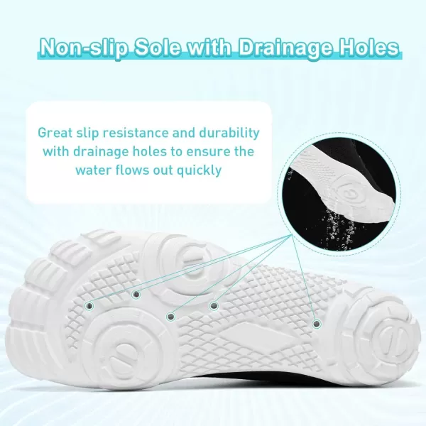 HIITAVE Water Shoes Non Slip Aqua Shoes Barefoot Quick Dry Lightweight with Beach River Swim Pool for Men Women Gradient Color…