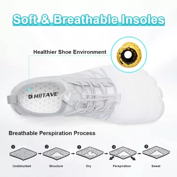 HIITAVE Water Shoes Non Slip Aqua Shoes Barefoot Quick Dry Lightweight with Beach River Swim Pool for Men Women Gradient Color…