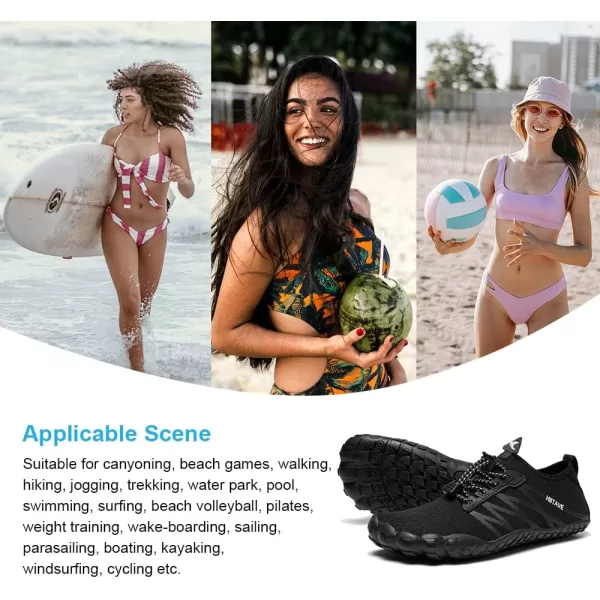 HIITAVE Women Barefoot Water Shoes Breathable Beach Shoes Minimalist for Outdoor Hiking